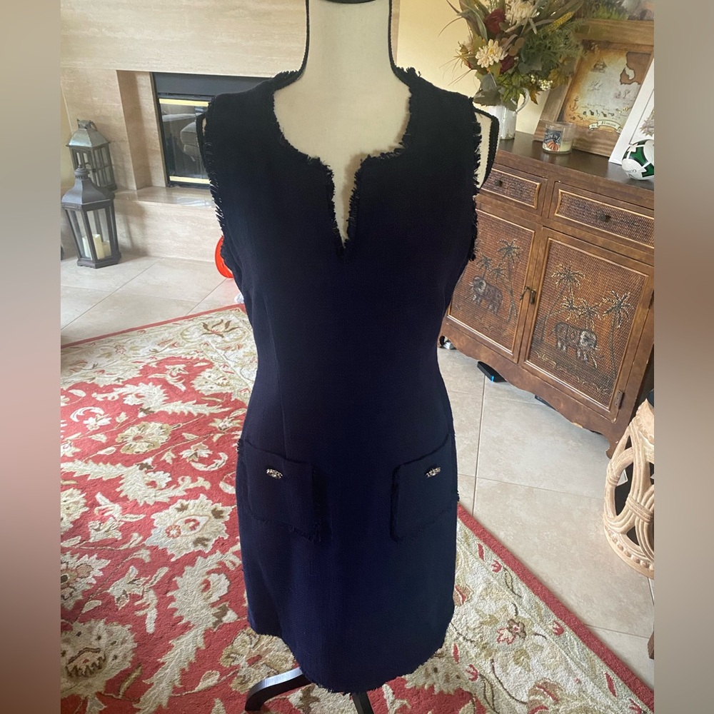 Stunning NEW Karl Lagerfeld Tweed Sheath Dress Size 10
